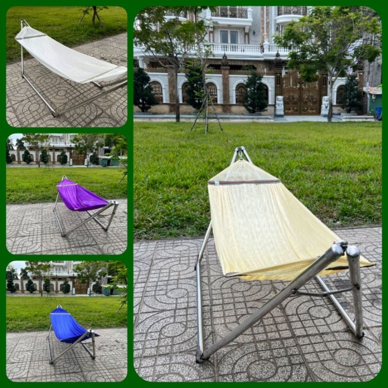 Võng lưới cán thép 60cm, Khổ lưới võng cực lớn, an toàn cho trẻ nhỏ, khoen to dày(Không bao gồm khung võng)