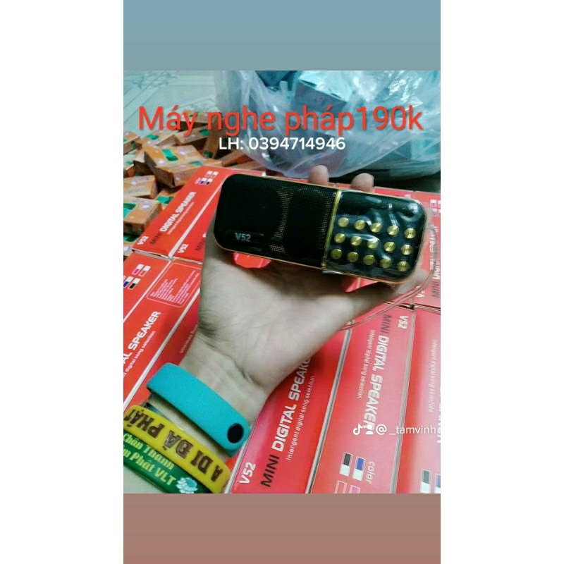 Máy nghe pháp V52(thầy Nhuận Đức-chùa Hộ pháp,kèm thẻ nhớ 16G)