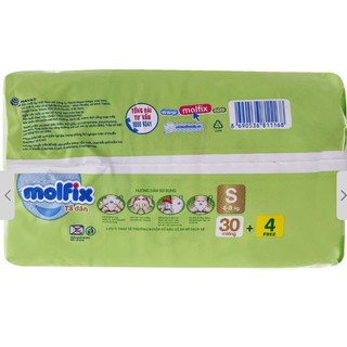 Tã dán Molfix thiên nhiên size S 30 + 4 miếng (S30 + 4)
