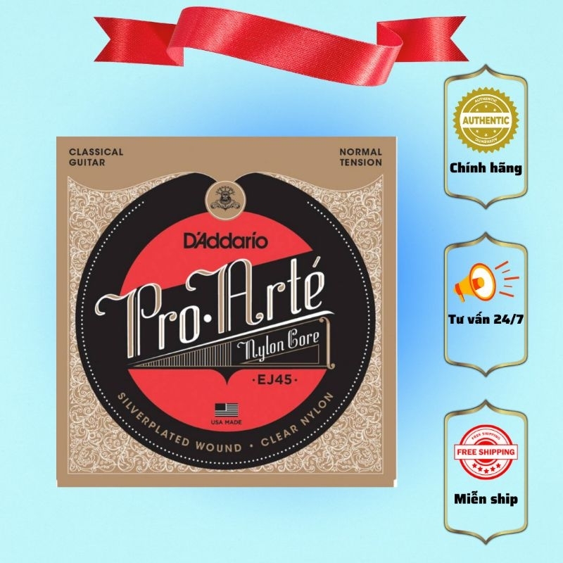 Dây đàn Guitar Classic EJ45 chính hãng D'Ddario