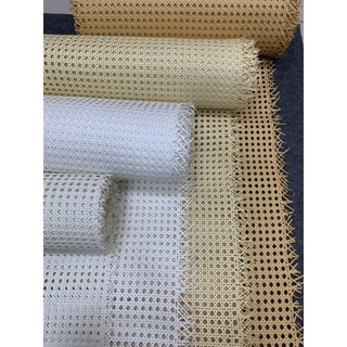 Lưới mây mắt cáo nhựa giả mây khổ rộng 60 màu vàng, trắng