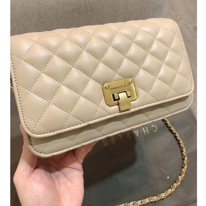 Túi Xách Nữ CNK Khóa Gập Ô Trám Hàng Đẹp Size 20 Hàng Loại 1 Audrey_tuistore