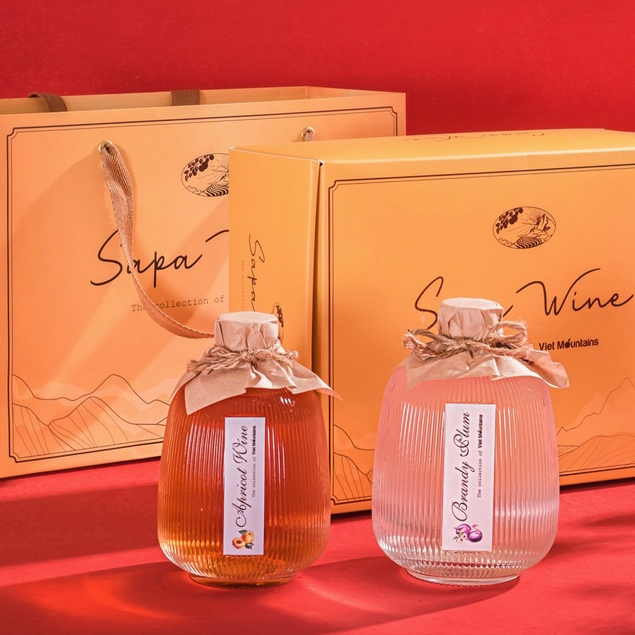 Set quà nước hoa quả lên men lùn