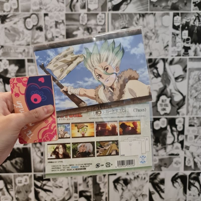 Set Poscard Dr.Stone Full 7 chiếc