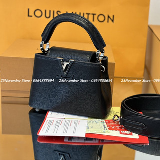 Túi xách Lou.is Vui.tton.. capu màu đen size 21cm