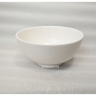 Tô sứ ăn phở 18cm x 7.5cm sâu lòng trắng / logo Pepsi