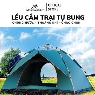 Lều Cắm Trại Dã Ngoại Tự Bung Du Lịch Camping Cỡ Lớn 4-6 Người Chống Nước Chống Tia Tử Ngoại Nhiều Size - Mountainhiker