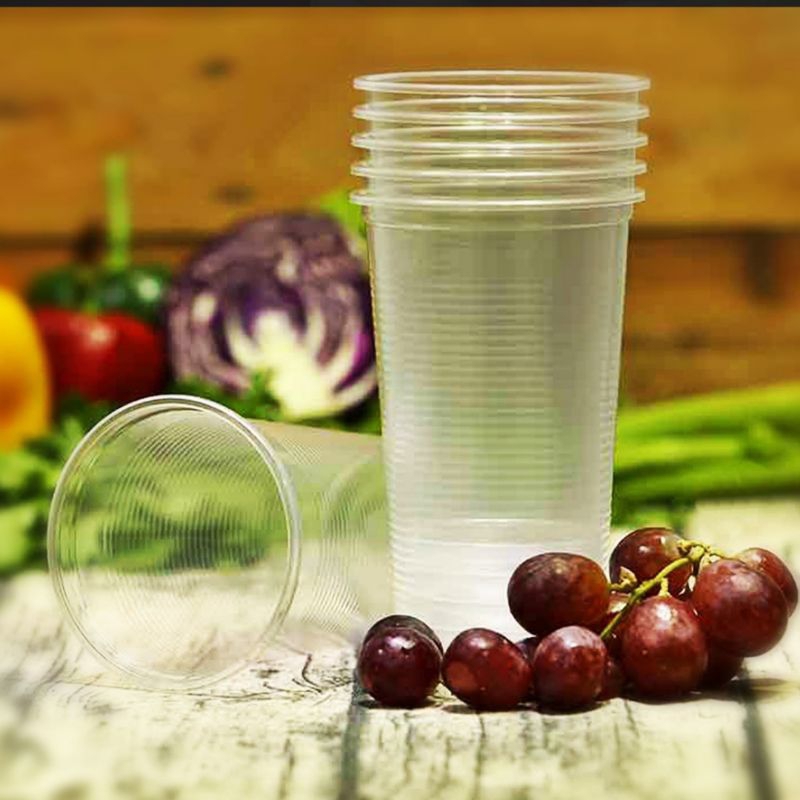 Combo 50 ly nhựa sọc 700ml PP cao cấp