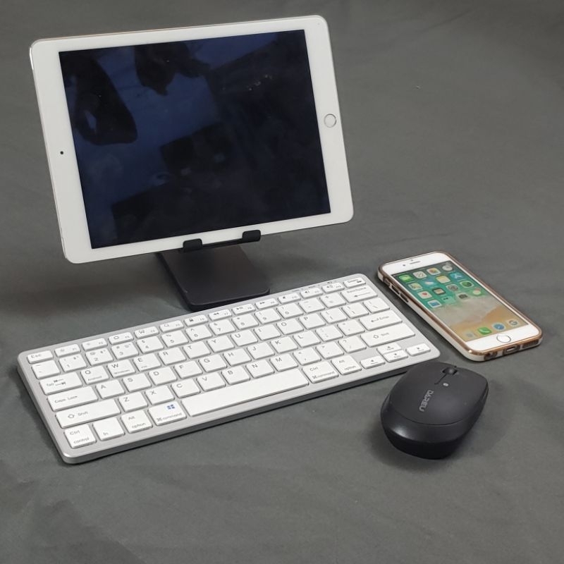 Bàn phím bluetooth ko dây 10 inch/chuột ko dây trọng lượng nhẹ cho ĐT và tablet táo,2 trong 1 v780