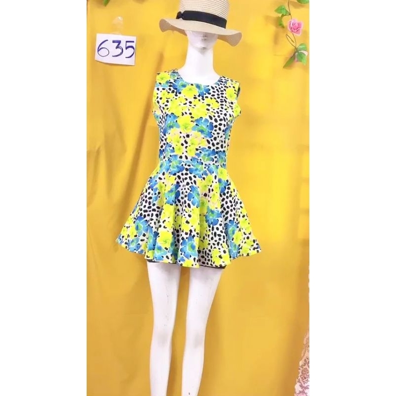 đầm hoa xòe. S635