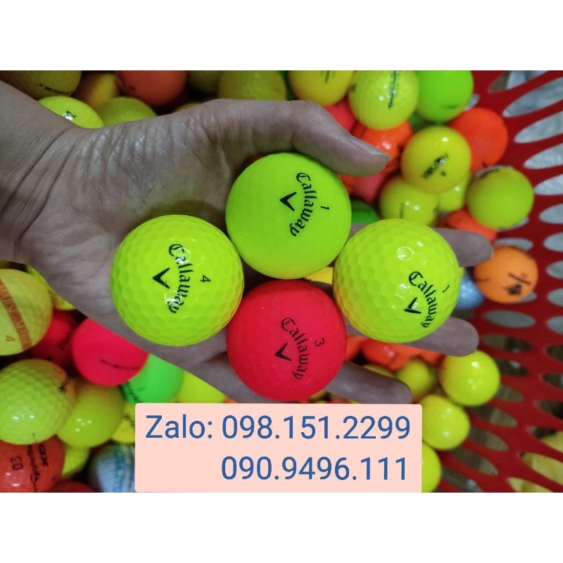 Bóng Golf Màu Các Thương Hiệu - Chính hãng, độ mới 90% - Used Golf Ball