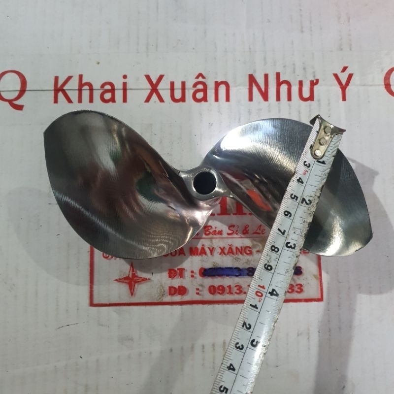 Chân vịt inox 2 cánh thái honda 7.0hp 7.5hp máy trơn loại bóng gương cam kết như hình giá sỉ
