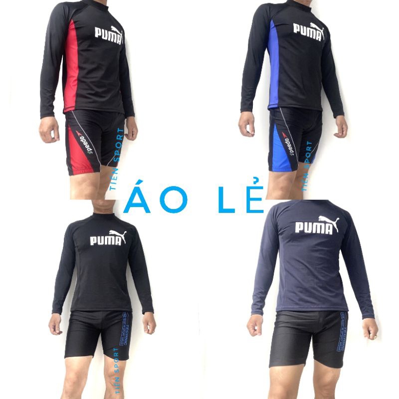 Áo Bơi Nam Dài Tay Chống Nắng Cao Cấp Vải Đẹp ( 1 Cái Áo Lẻ Tay Dài )