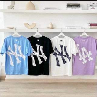 Áo thun cao cấp unisex ny la in nghiêng