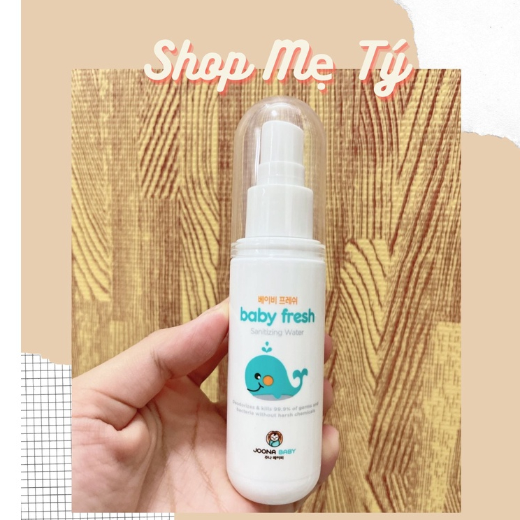 Minisize Xịt diệt khuẩn khử mùi Baby Fresh thương hiệu Joona Baby 55ml