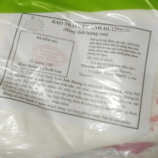 100 cái túi bọc trái cây size 22x30cm chuyên bao trái xoài cáy Hòa Lộc, xoài Đài Loan, xoài cát chu, túi bao trái cây AD