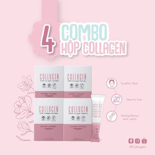 Combo 4 hộp 60 gói 5.000mg bột collagen peptides công nghệ đức