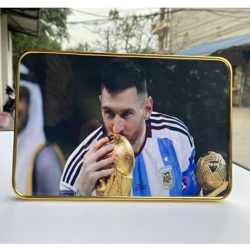 Khung Ảnh Để Bàn Chủ Đề Bóng Đá - L.Messi - Ảnh để bàn cầu thủ M10 mới nhất