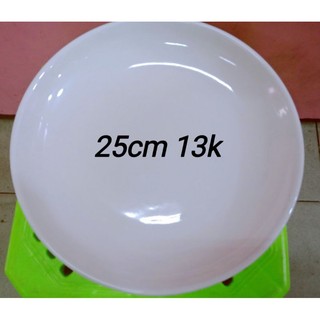 Dĩa sứ trắng 25cm - 141