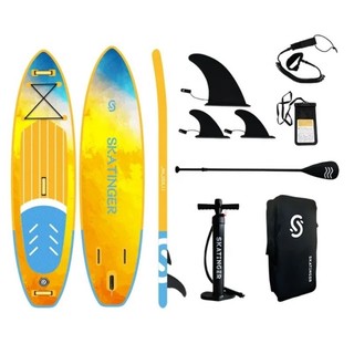 VÁN CHÈO/Thuyền SUP bơm hơi, ván chèo đứng họa tiết bơm hơi Skatinger SUP Board 11'6