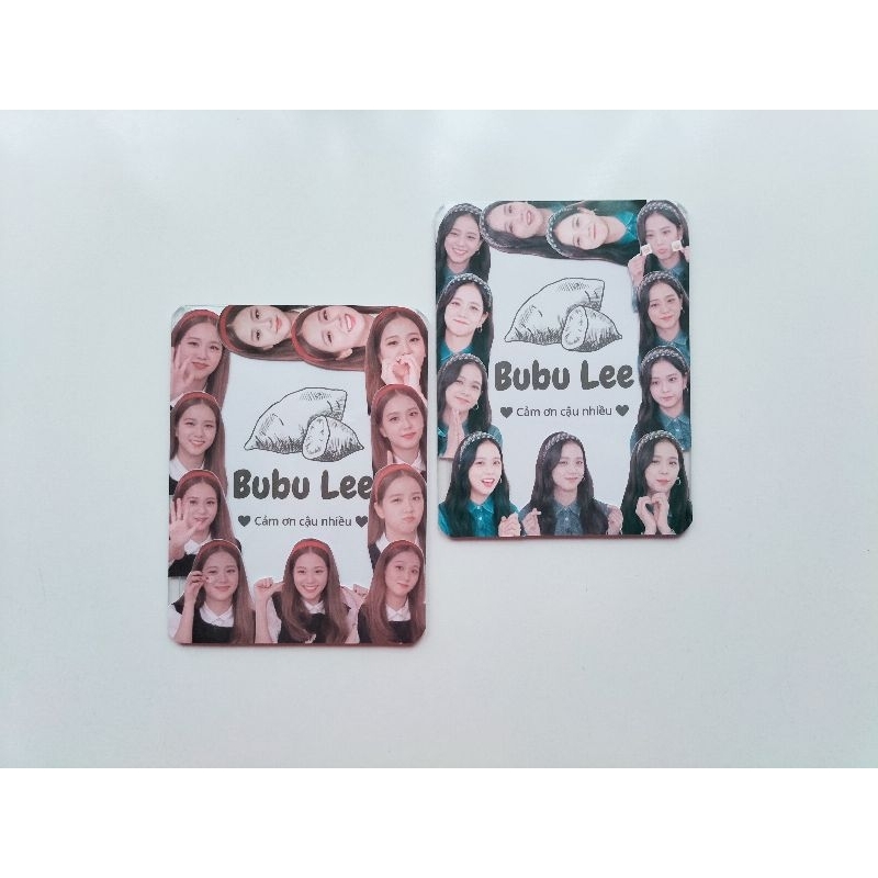 Thẻ nhựa trang trí bảo vệ card Jisoo