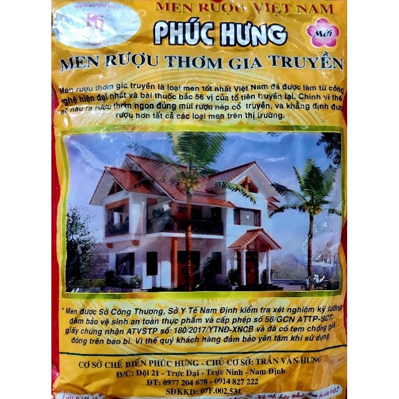 Men Nấu Rượu Phúc Hưng Gói 500g