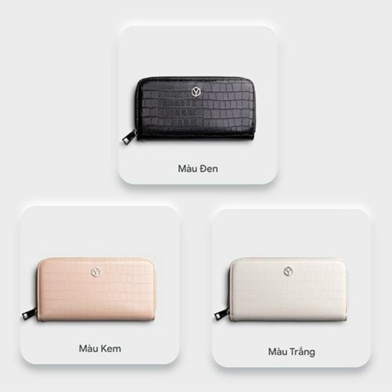 Ví da nữ cầm tay đơn giản thời trang YUUMY chính Hãng YV82