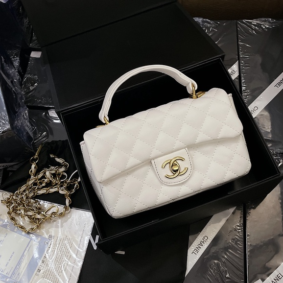 Túi Da Hạt Quai Xách Chần Trám size 20 Box xịn