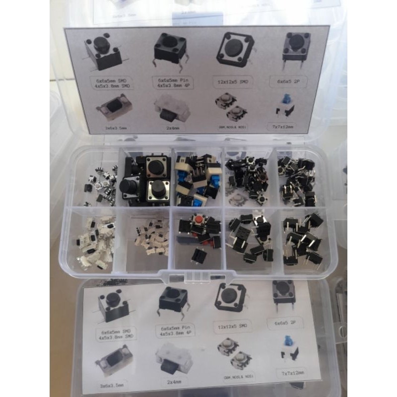 Combo 10 Loại Nút Nhấn Trên Hộp