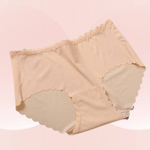 Quần Lót Su Gân Tăm Viền Sóng Không Đường May Cực Xinh Dễ Mặc Cho Nữ