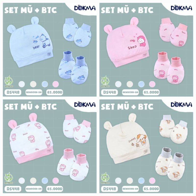 SET MŨ + BAO TAY+ BAO CHÂN CHO BÉ DOKMA