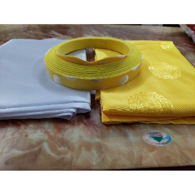Bộ áo chữ thọ vàng (vải siu sít) dành cho ông bà