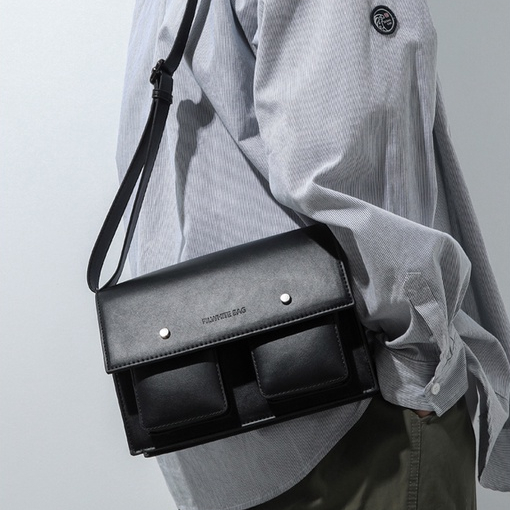 Túi da đeo chéo nam nữ unisex