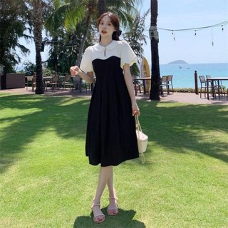 Đầm bầu thiết kế công sở đi chơi đi làm tay phồng xinh xắn