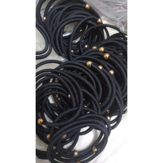 Dây chun buộc tóc co giãn màu đen - dây buộc tóc