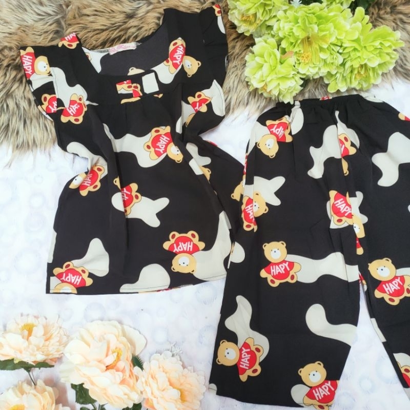 Bộ lụa hàn lửng áo cánh tiên