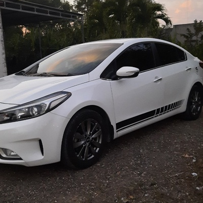 Tem dán sườn xe ô tô phong cách thể thao ms002