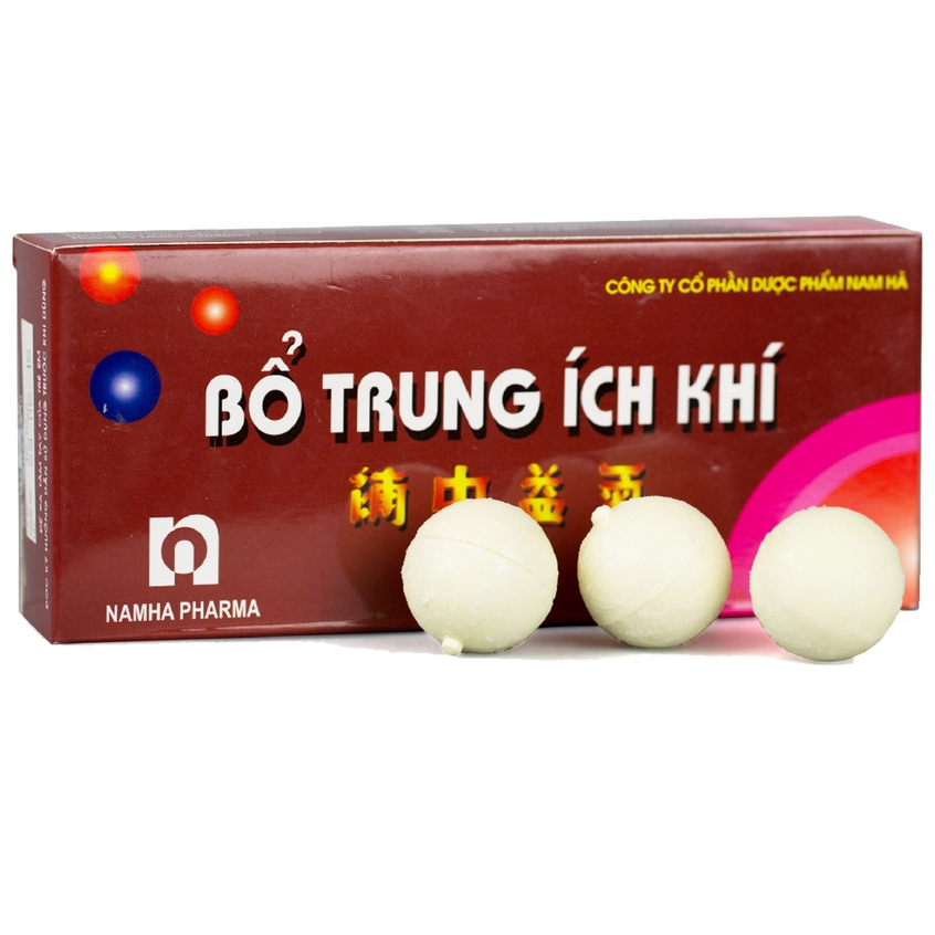 Bổ Trung Ích Khí Nam Hà hộp 10 viên hoàn - Dùng cho người mệt mỏi, yếu sức, ăn ít, bụng trướng, tiêu chảy lâu ngày