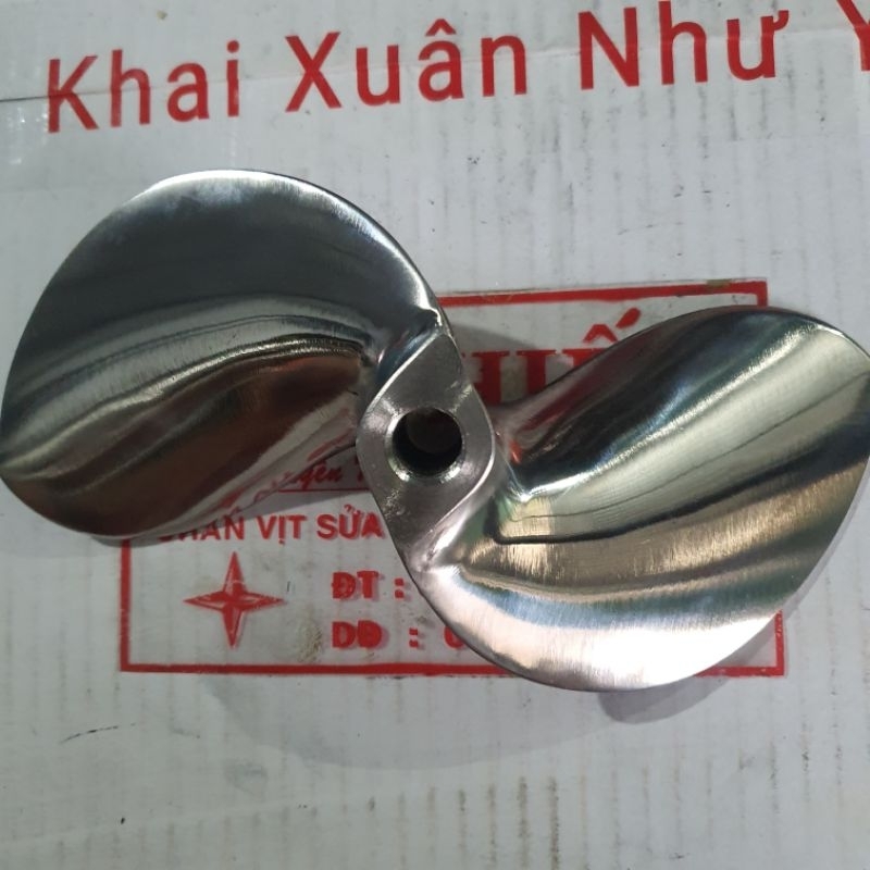 Chân vịt inox 2 cánh thái honda 7.0hp 7.5hp máy trơn loại bóng gương cam kết như hình giá sỉ