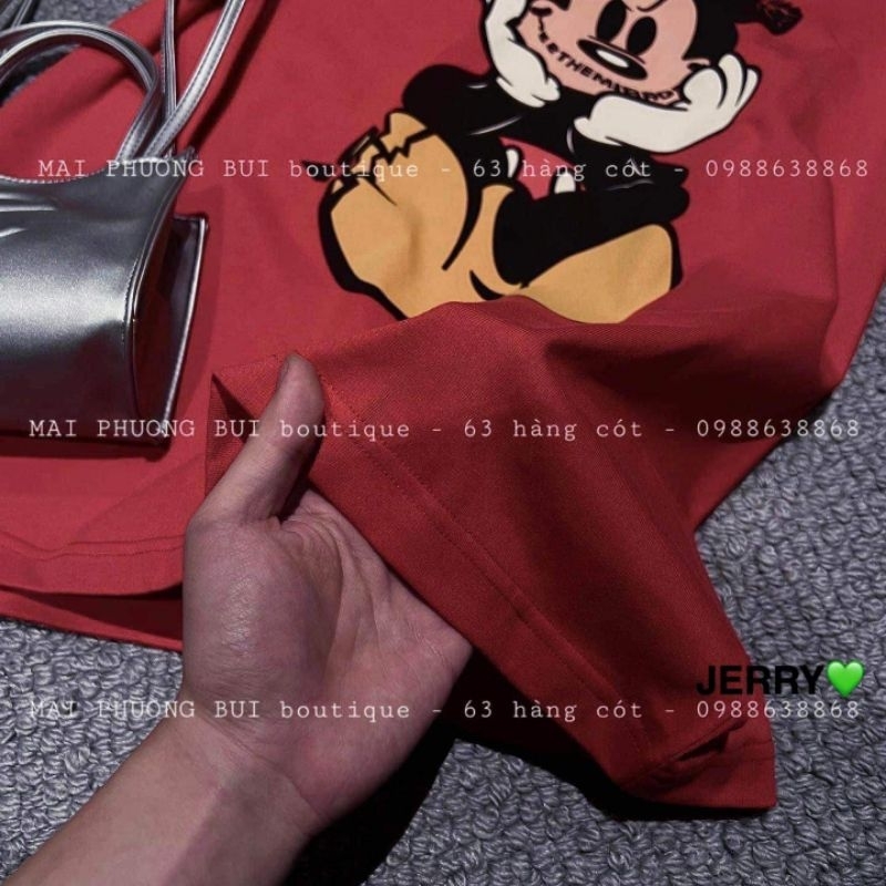 Áo phông mickey smile hàng QC L1