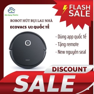 Robot hút bụi lau nhà ecovacs deebot u2 pro mới 100%, lực hút mạnh 1600pa, chuyên hút lông thú cưng, điều khiển app