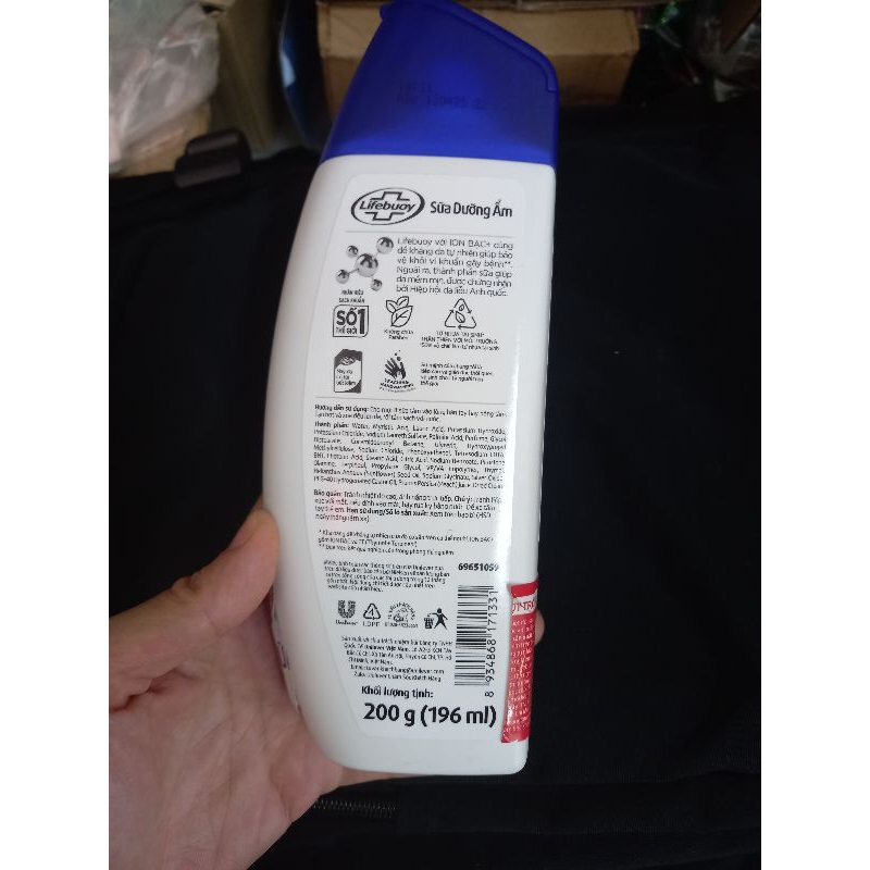 SỮA TẮM LIFEBOUY Sữa Dưỡng Ẩm  200g/kháng khuẩn ion 200g/cát tường 200g