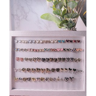 Charm tim đá trang trí móng tay,charm tim tổng hợp 50 mẫu charm