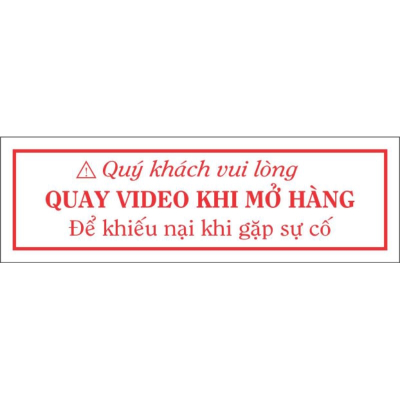 Combo 500 tem dán quay video khi bóc hàng dành cho các shop