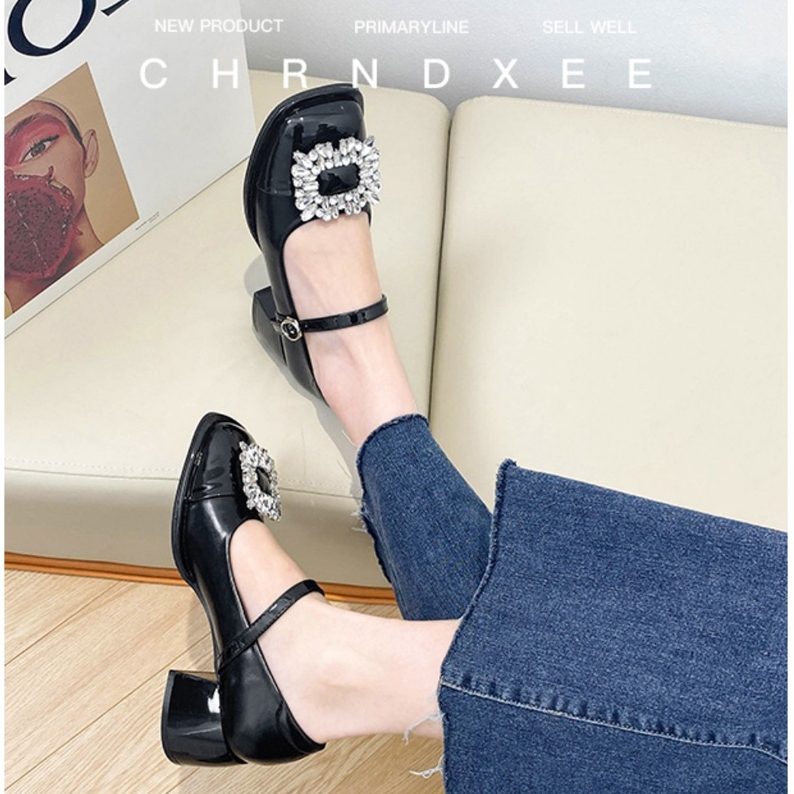 GIÀY CAO GÓT XKC71 MÀU ĐEN VÀ TRẮNG,CAO 7P,PHONG CÁCH THỜI TRANG DÀNH CHO NỮ