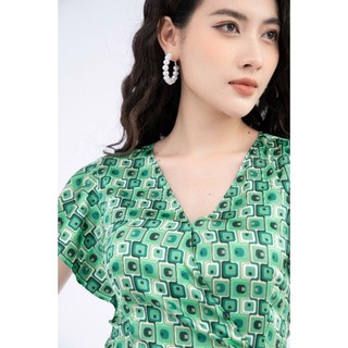 Đầm lụa thiết kế hãng NEM sale rẻ