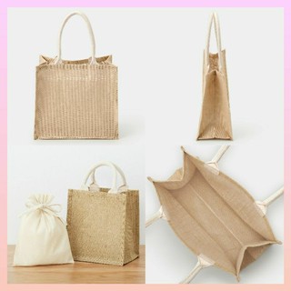 TÚI VẢI SỢI ĐAY TRẮNG THÔ (4 sizes)