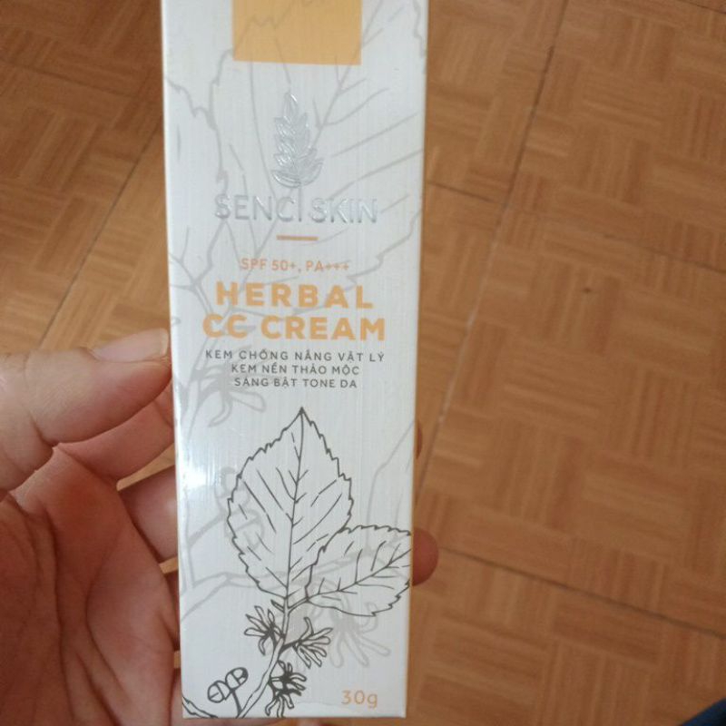SENCI SKIN HERBAL CC CREAM – ( KEM NỀN CHỐNG NẮNG UVA/UVB SPF50+, PA+++).