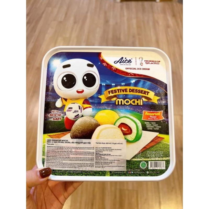KEM MOCHI HADILAO mix 4 vị thùng 40 cái