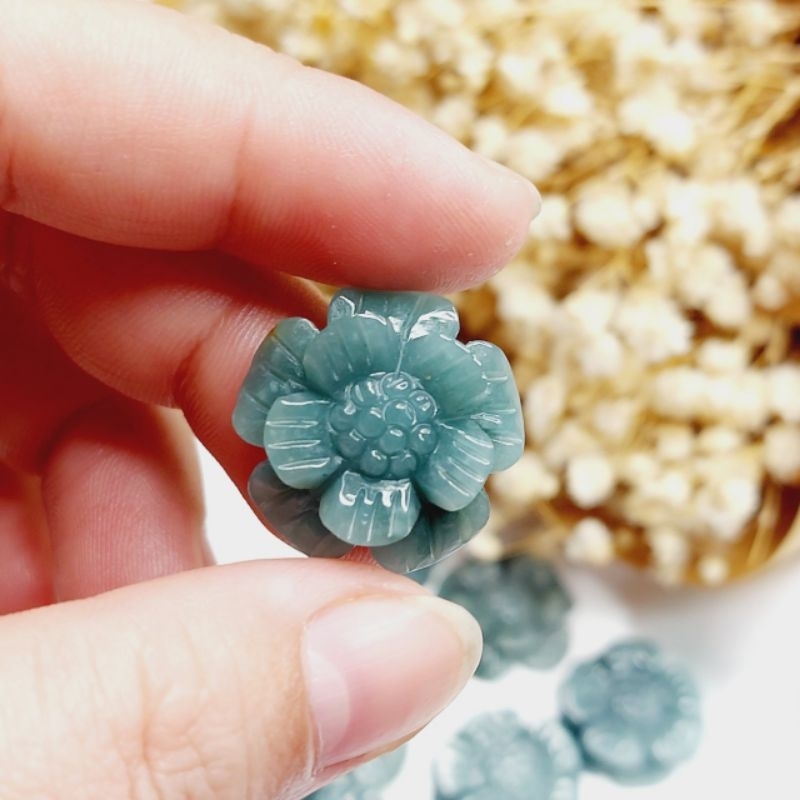 Hoa mai 5 cánh may mắn hai tầng Lam Ngọc chuẩn A UPCARA